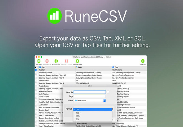 RuneCSV 2.4 for Mac|Mac版下载 | 