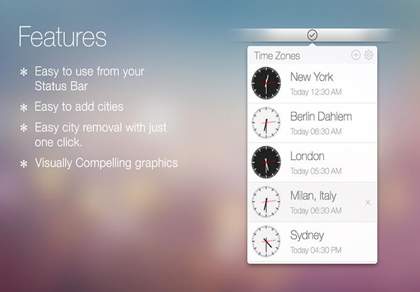 Time Zones 2.1 for Mac|Mac版下载 | 