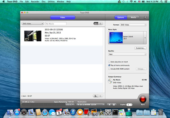 Toast DVD 2.1 for Mac|Mac版下载 | 