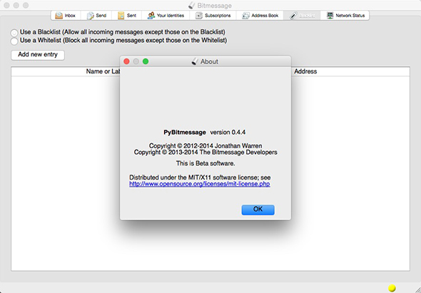  Bitmessage 0.4.4 for Mac|Mac版下载 | 
