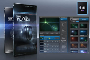 苹果M1版AE插件-真实镜头光晕耀斑特效 Optical Flares v1.3.7 Mac下载-1