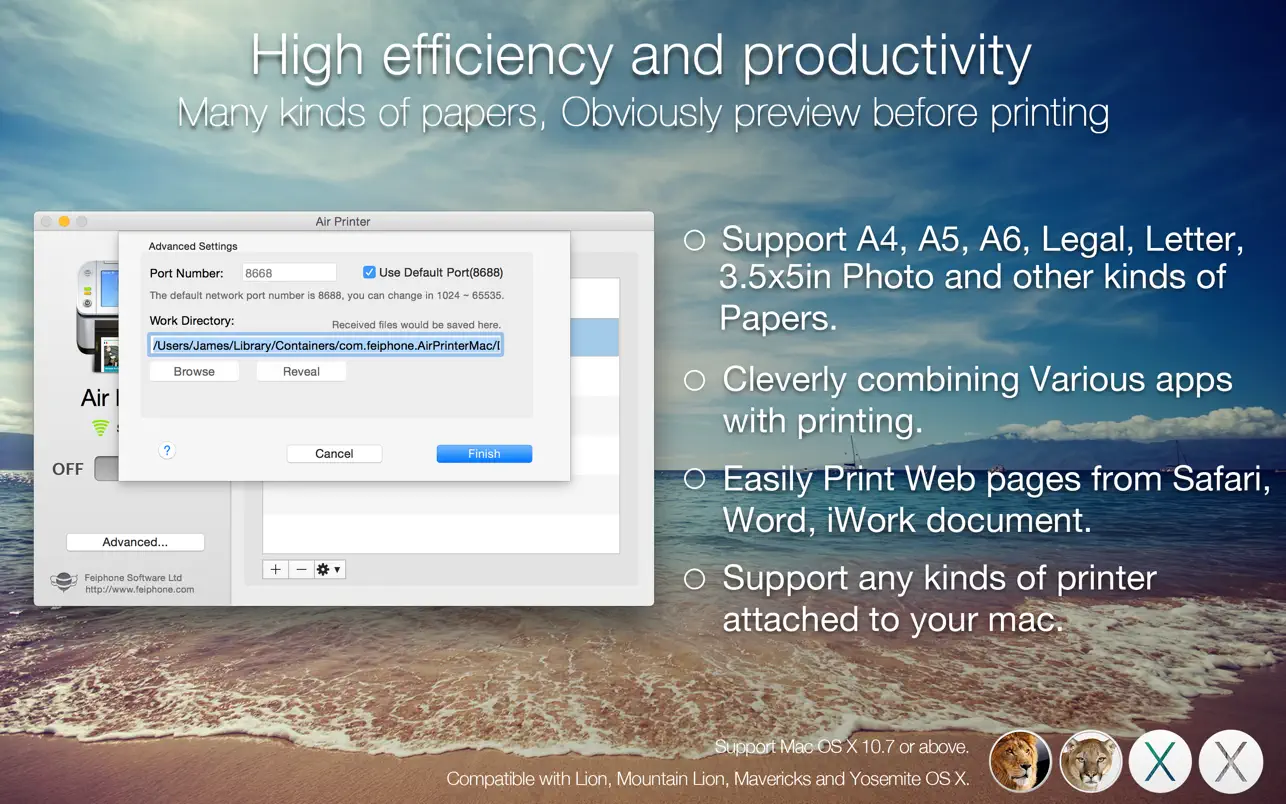 Air Printer – 隔空打印机服务器 for Mac 5.1.6 破解版 智慧打印、无线共享、轻松办公