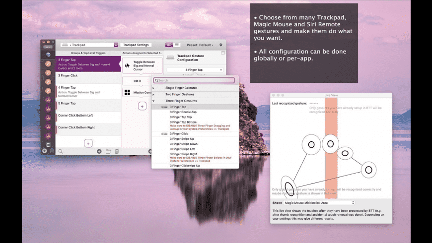 BetterTouchTool for Mac 4.291 破解版 Trackpad鼠标增强工具