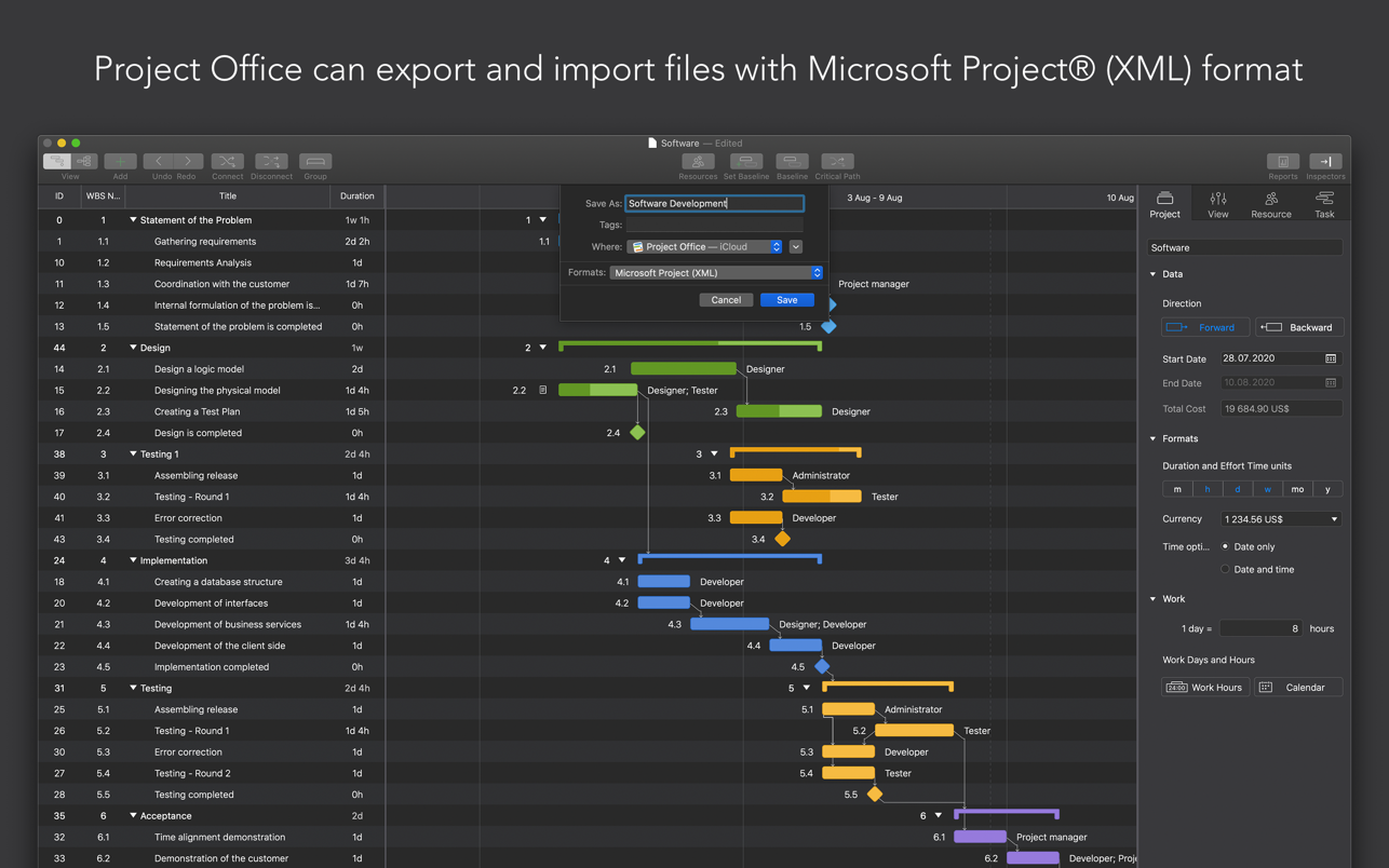 Project Office X Pro 1.1.10 Mac 破解版 办公项目管理工具
