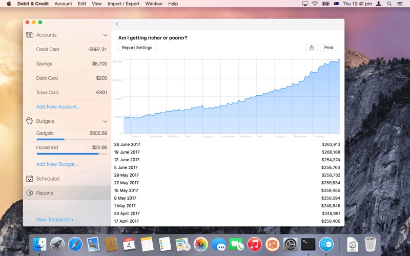 Debit & Credit Premium for Mac 6.2.1 破解版 个人财务管理