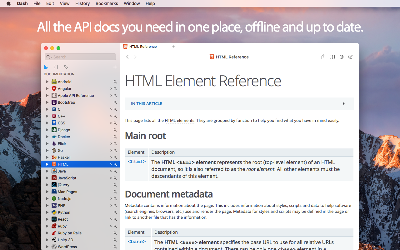 Dash for Mac 7.1.5 破解版 必备的API文档管理工具