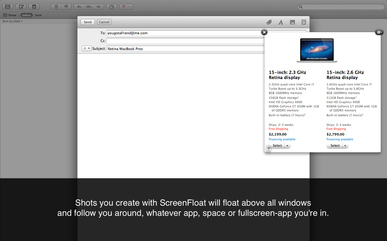 ScreenFloat for Mac 1.5.21 破解版 浮动屏幕截图软件