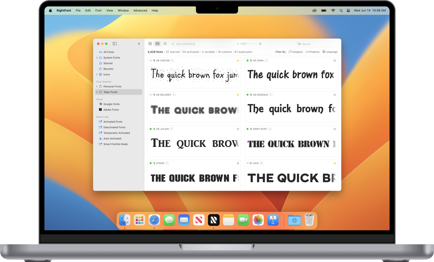 RightFont for Mac 8.3 破解版 适合设计师的字体管理工具