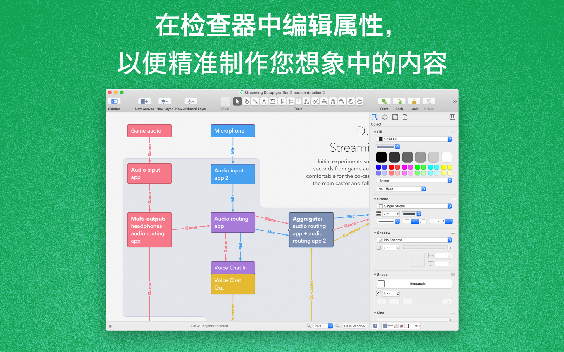 Omni Group OmniGraffle Pro for Mac 7.22 中文破解版 苹果上最著名的绘图软件
