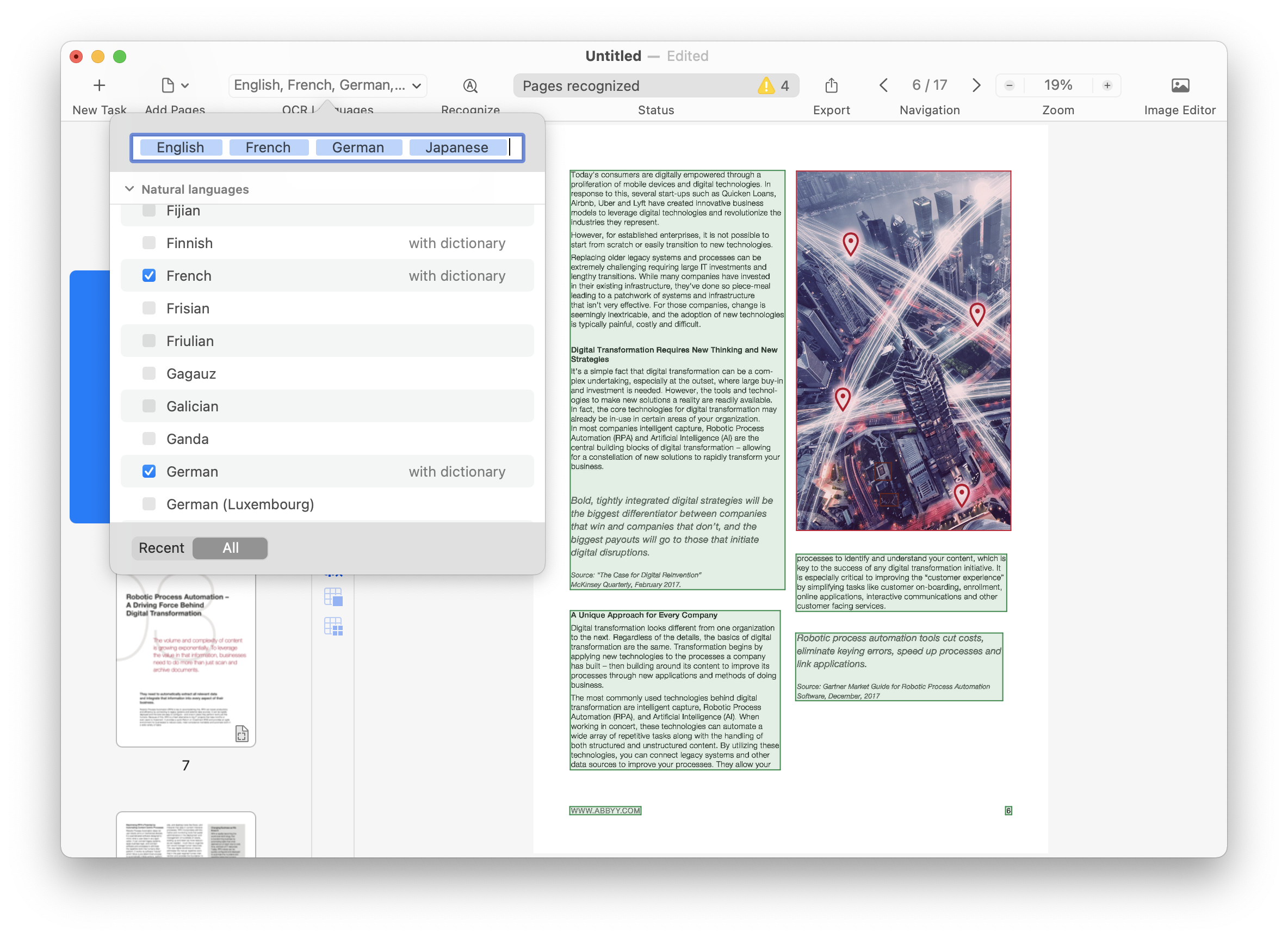 ABBYY FineReader PDF 15.2.13 Mac中文破解版 智能PDF转换器