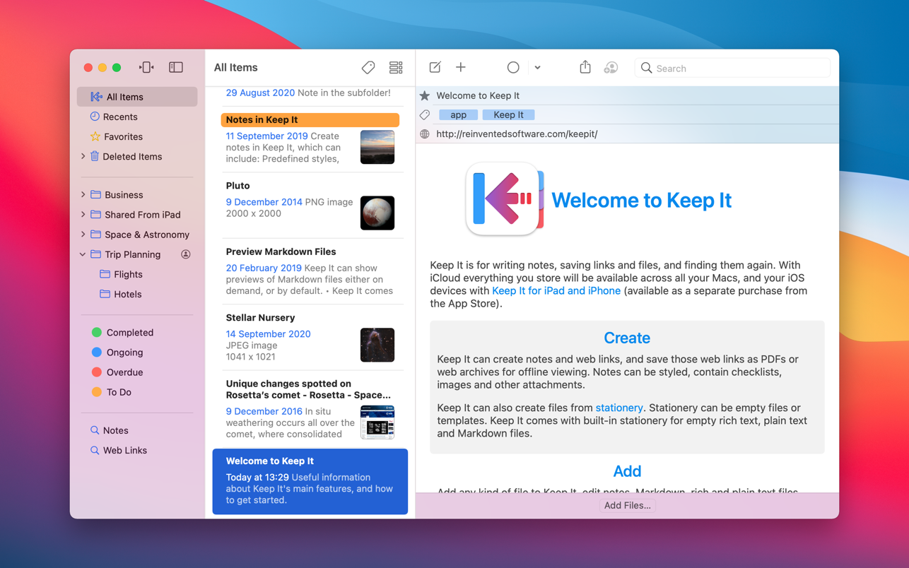 Keep It for Mac 2.3.1 破解版 优秀的文本笔记工具