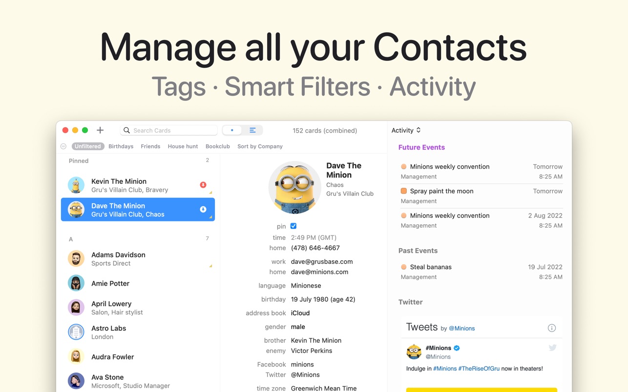 BusyContacts for Mac 2023.2.1 破解版 优秀的商用通讯录管理工具