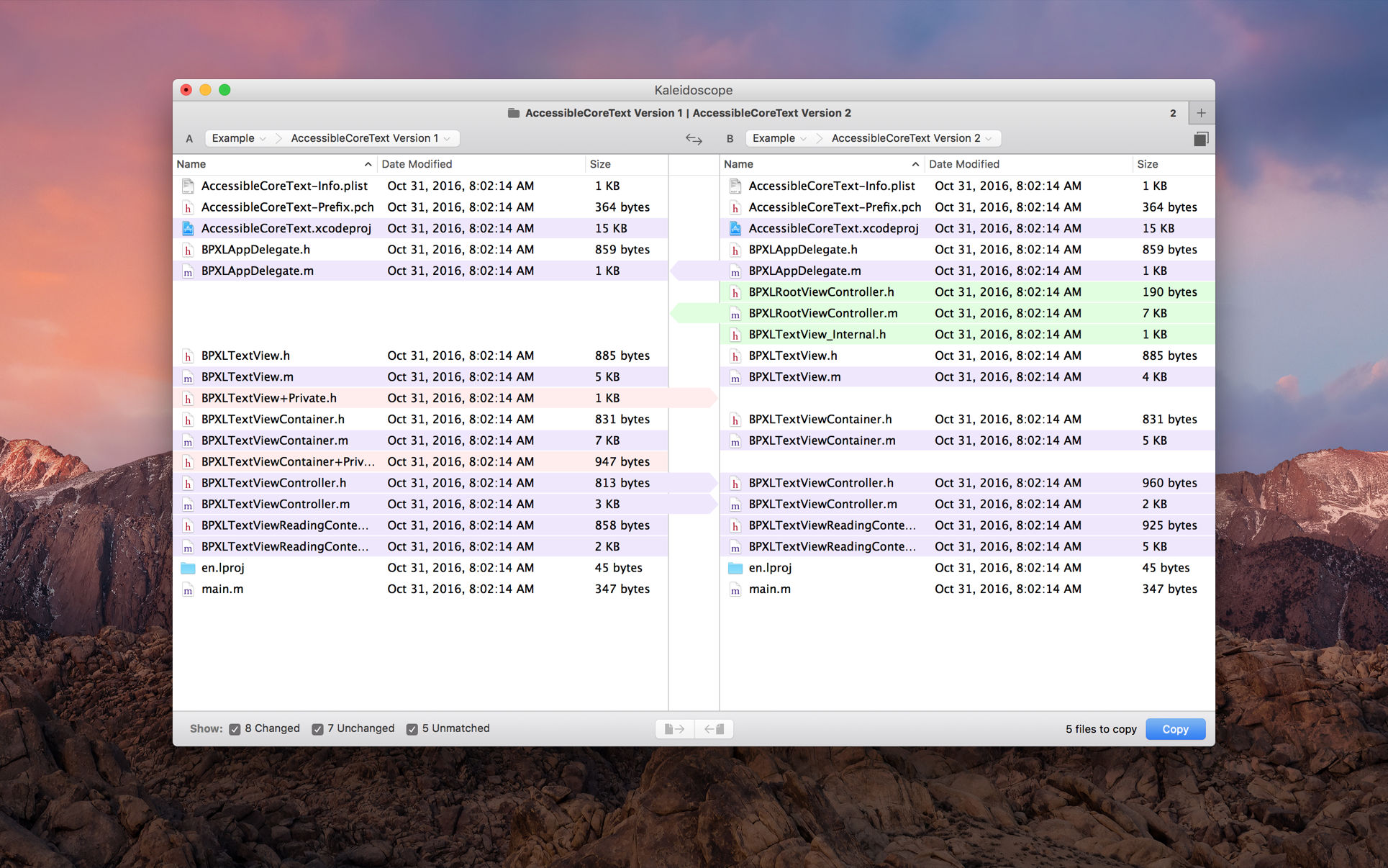 Kaleidoscope for Mac 4.2.1 破解版 Mac上强大的图片和文本比较工具