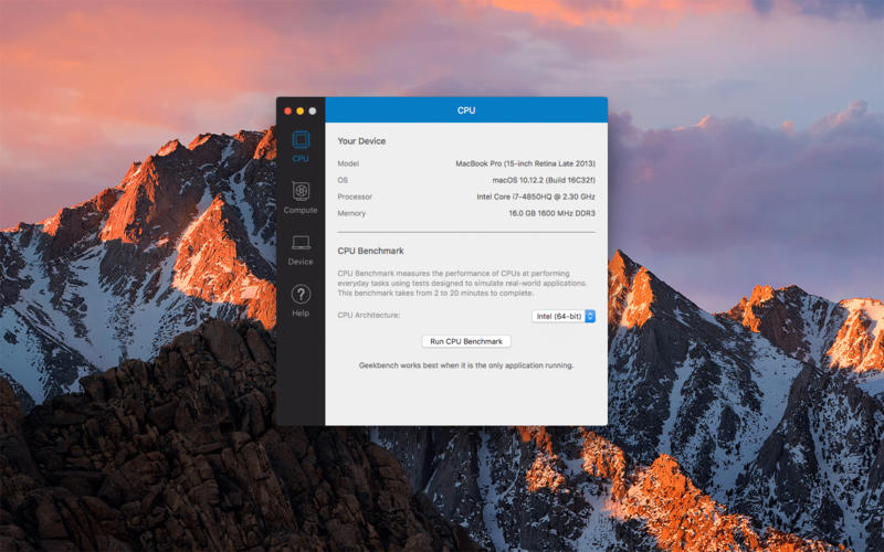 Geekbench for Mac 6.2.1 破解版 优秀的Mac测试跑分工具