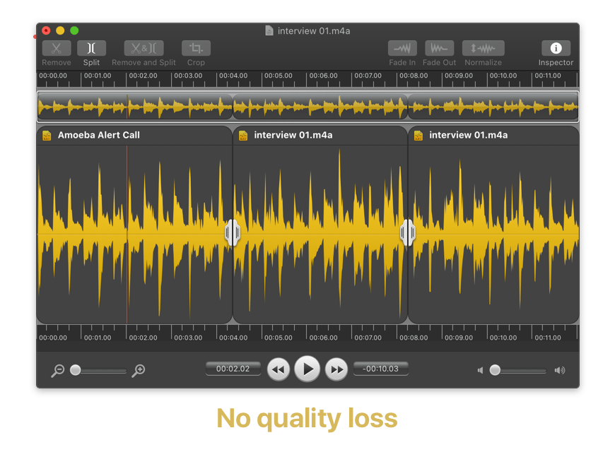 Fission 2.8.5 Mac 破解版 小巧音频编辑工具