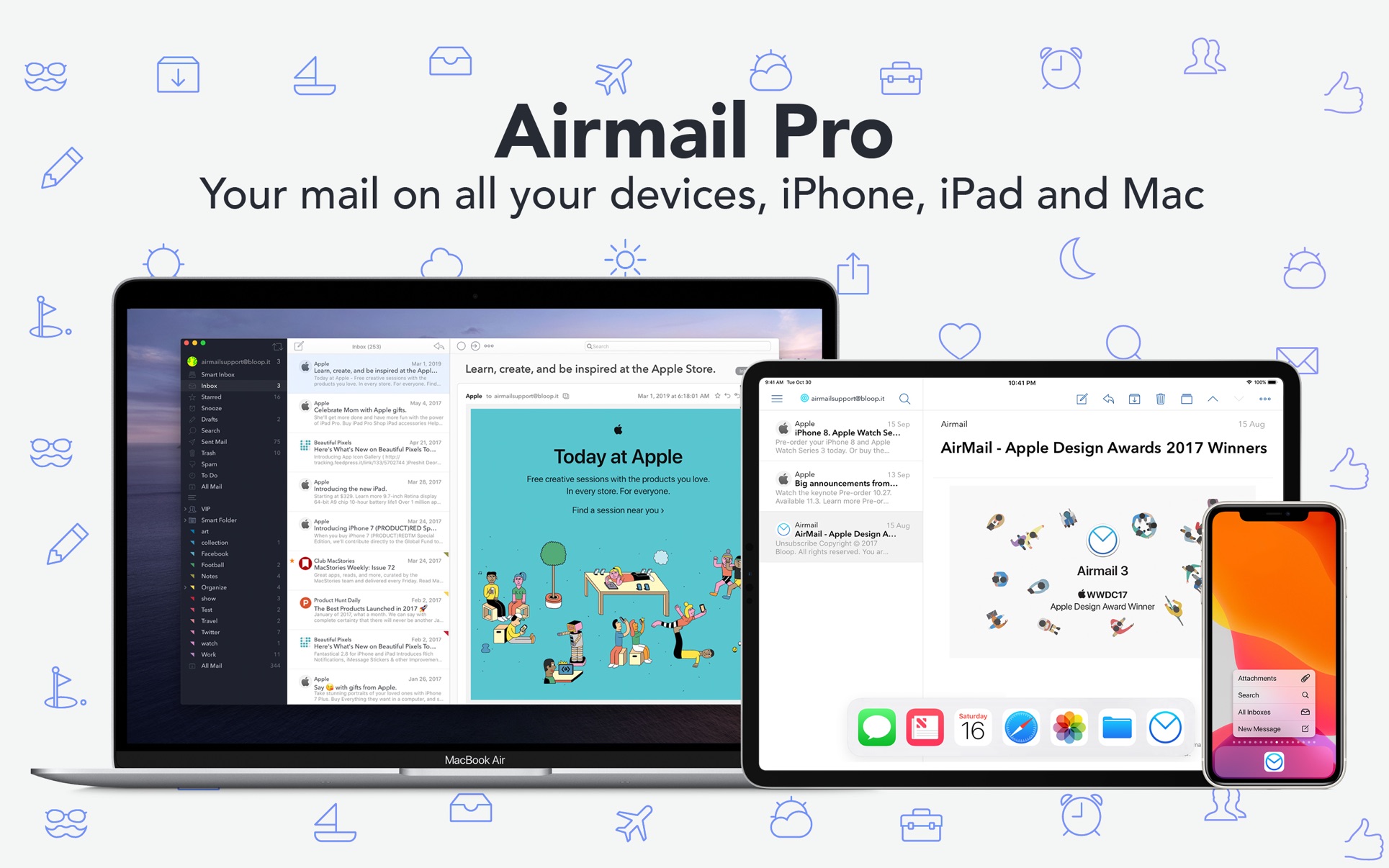 Airmail for Mac 5.6.11 中文破解版 Mac上简洁快速的邮件客户端