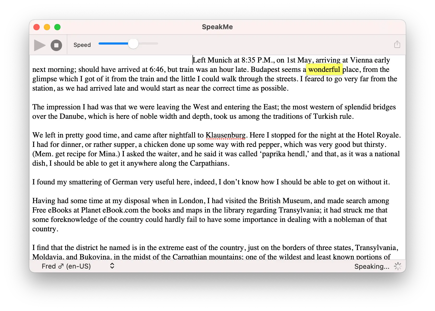 SpeakMe for Mac 2.2 破解版 电子书阅读和编辑