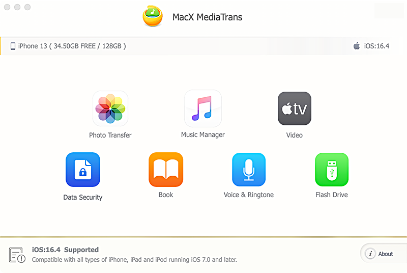 MacX MediaTrans 7.8 Mac 破解版 - iPhone内容管理器
