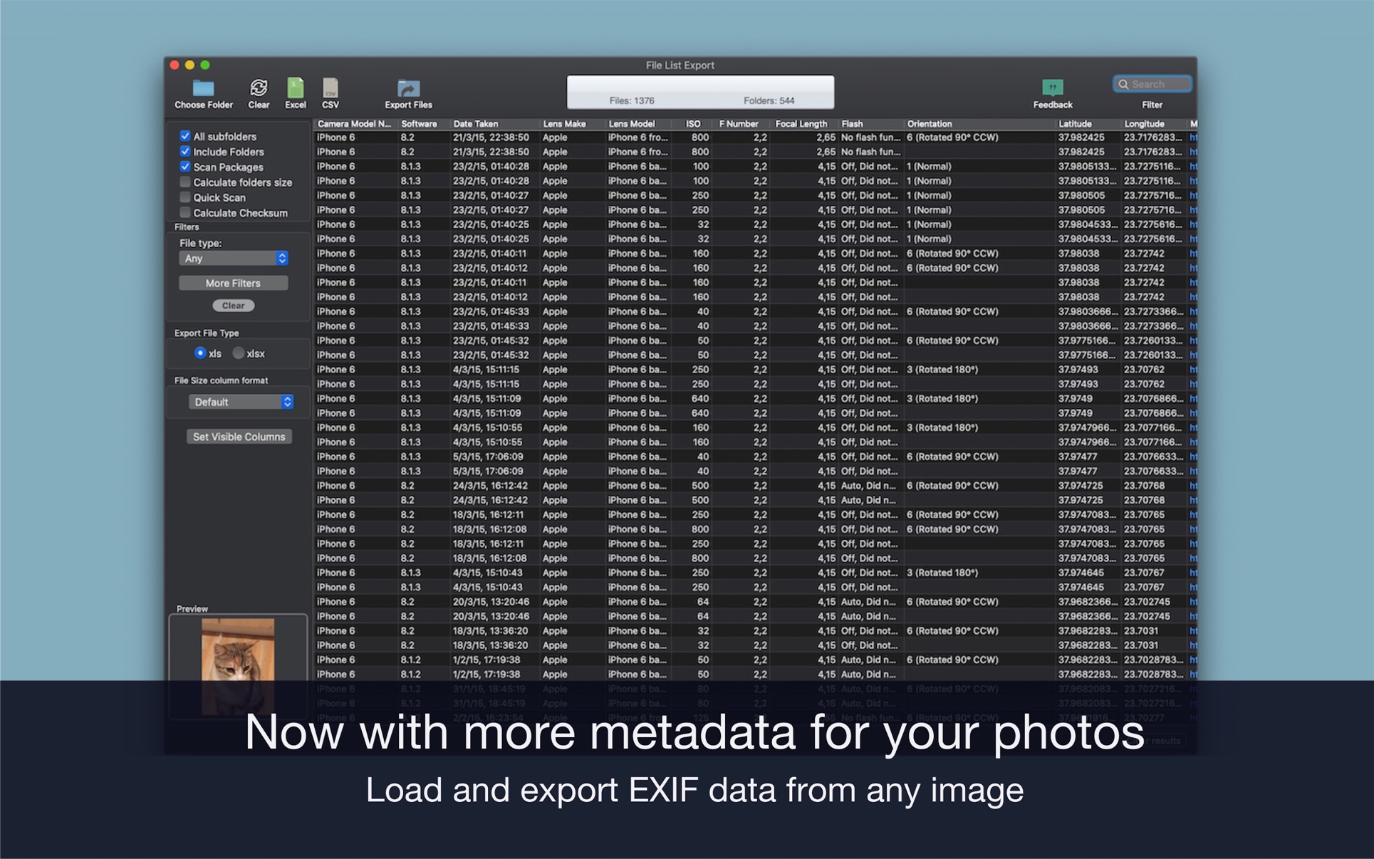 File list Export for Mac 2.8.1 破解版 文件列表导出工具