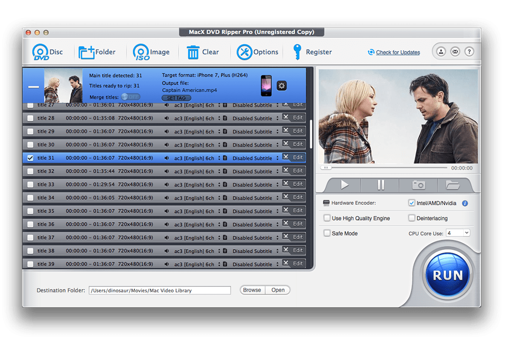 MacX DVD Ripper Pro for Mac 6.8.1 中文破解版 全能DVD格式转换器