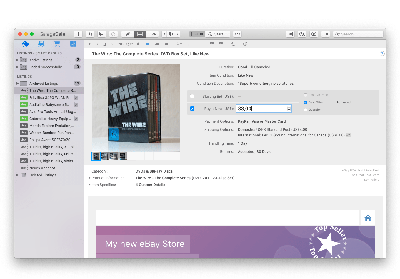 GarageSale for Mac 9.4 破解版 销售管控软件