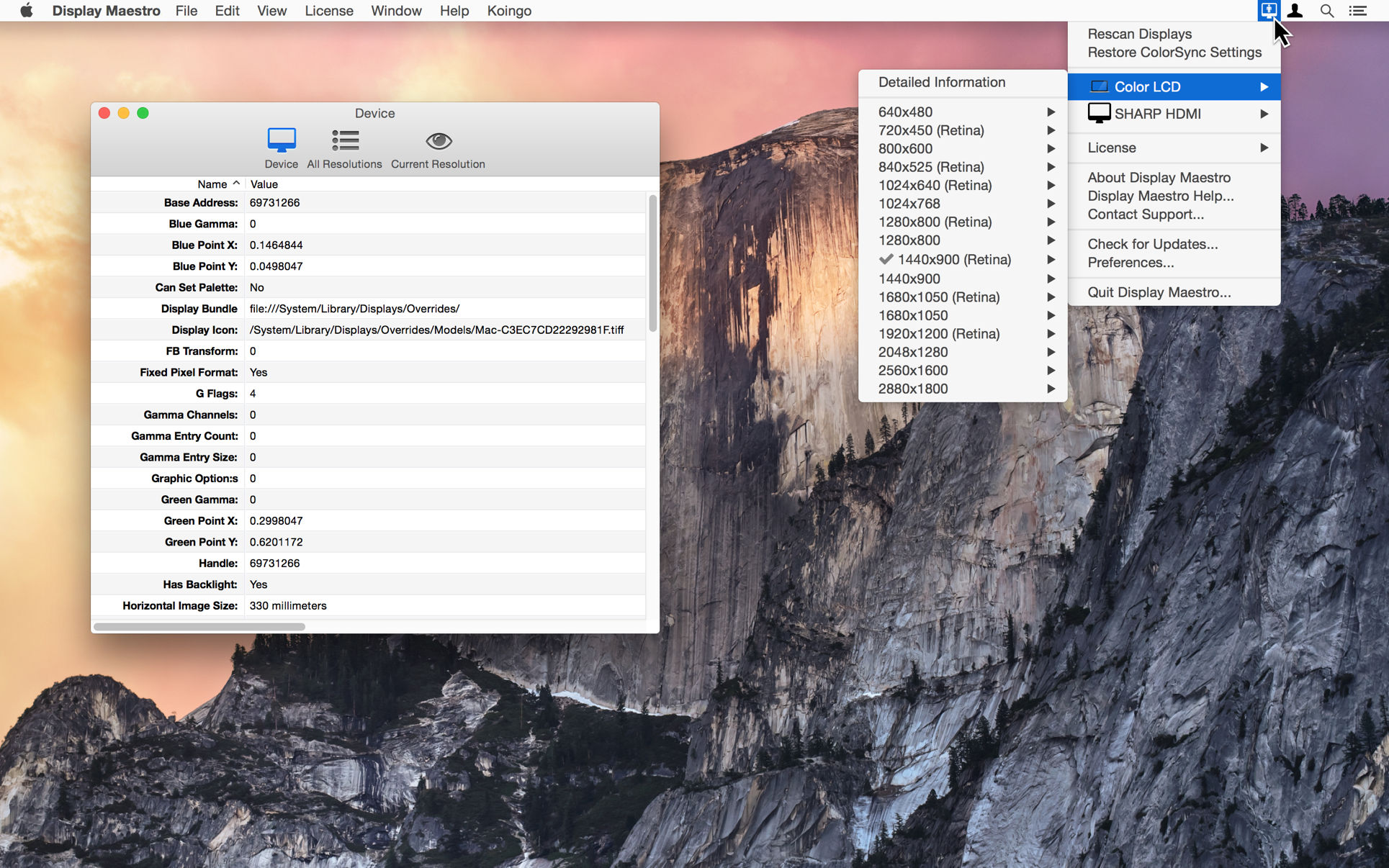 Display Maestro for Mac 5.1 破解版 增强系统对显示器设置的功能
