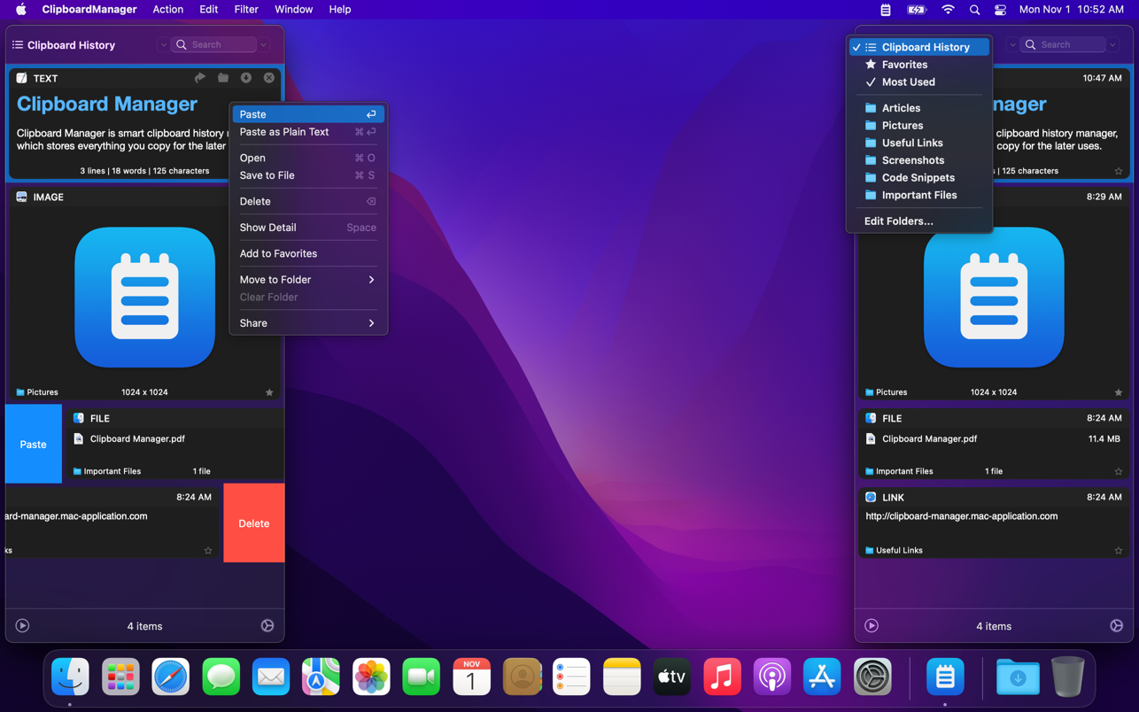 Clipboard Manager for Mac 2.4.5 破解版 多功能剪切板历史管理工具