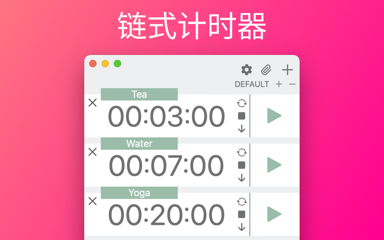 计时器 Chain Timer for Mac 9.8 破解版 多功能计时器