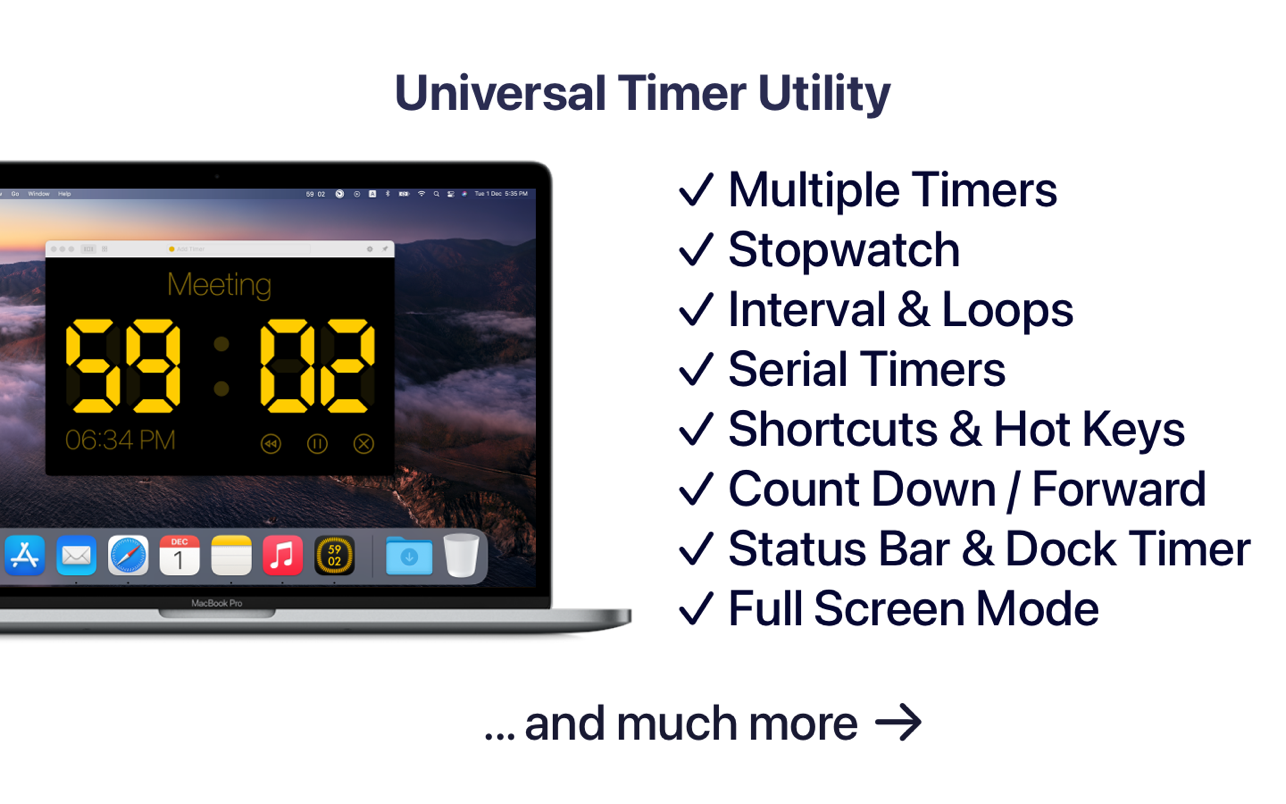 Timer RH PRO for Mac 2.11.2 破解版 闹钟计时定时软件