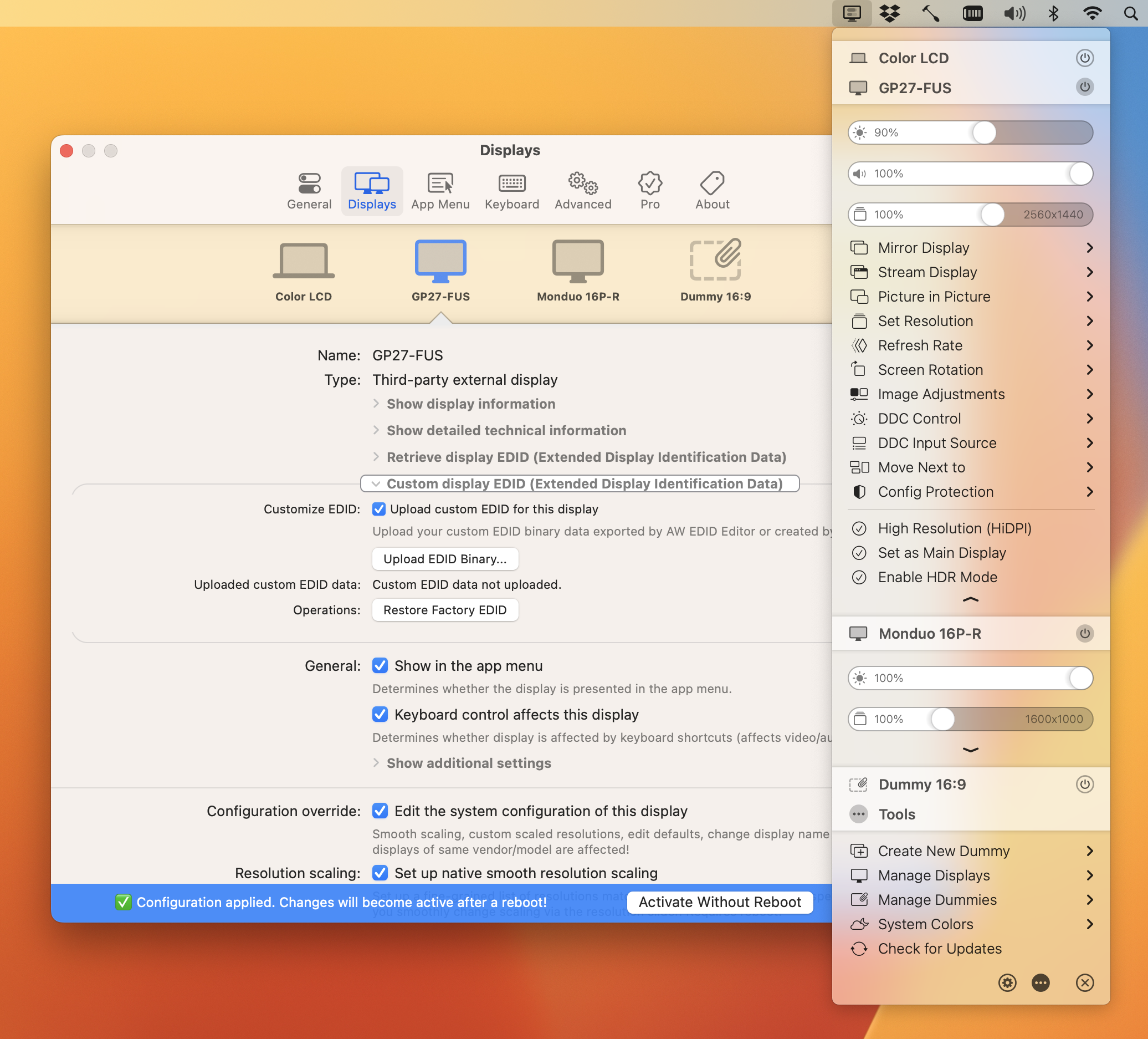 BetterDisplay Pro for Mac 2.0.1 破解版 显示器管理管理软件