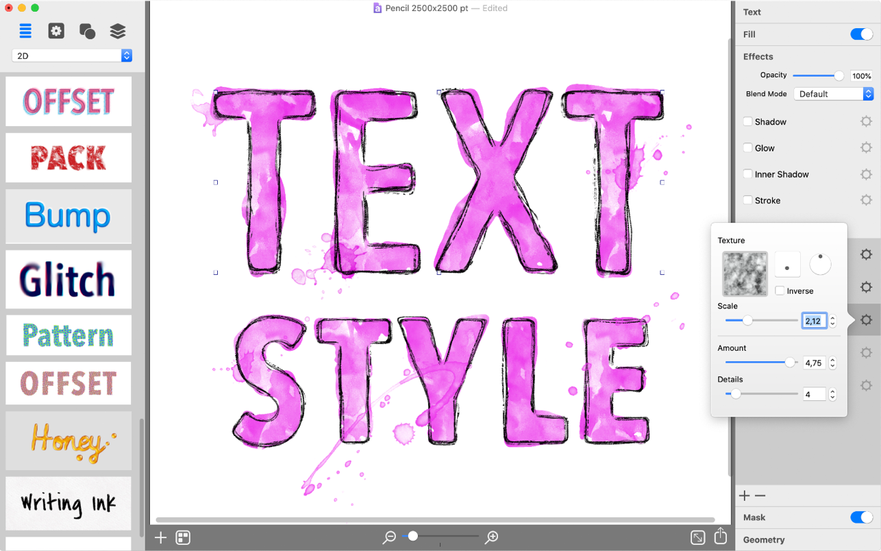 Art Text 4.3.0 Mac 破解版 Mac上实用的艺术文字和图标设计制作软件