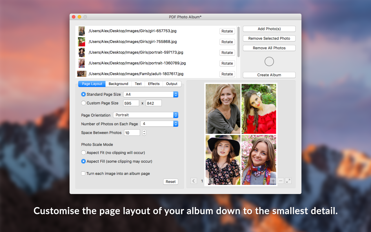 PDF Photo Album for Mac 1.1 破解版 PDF相册制作软件