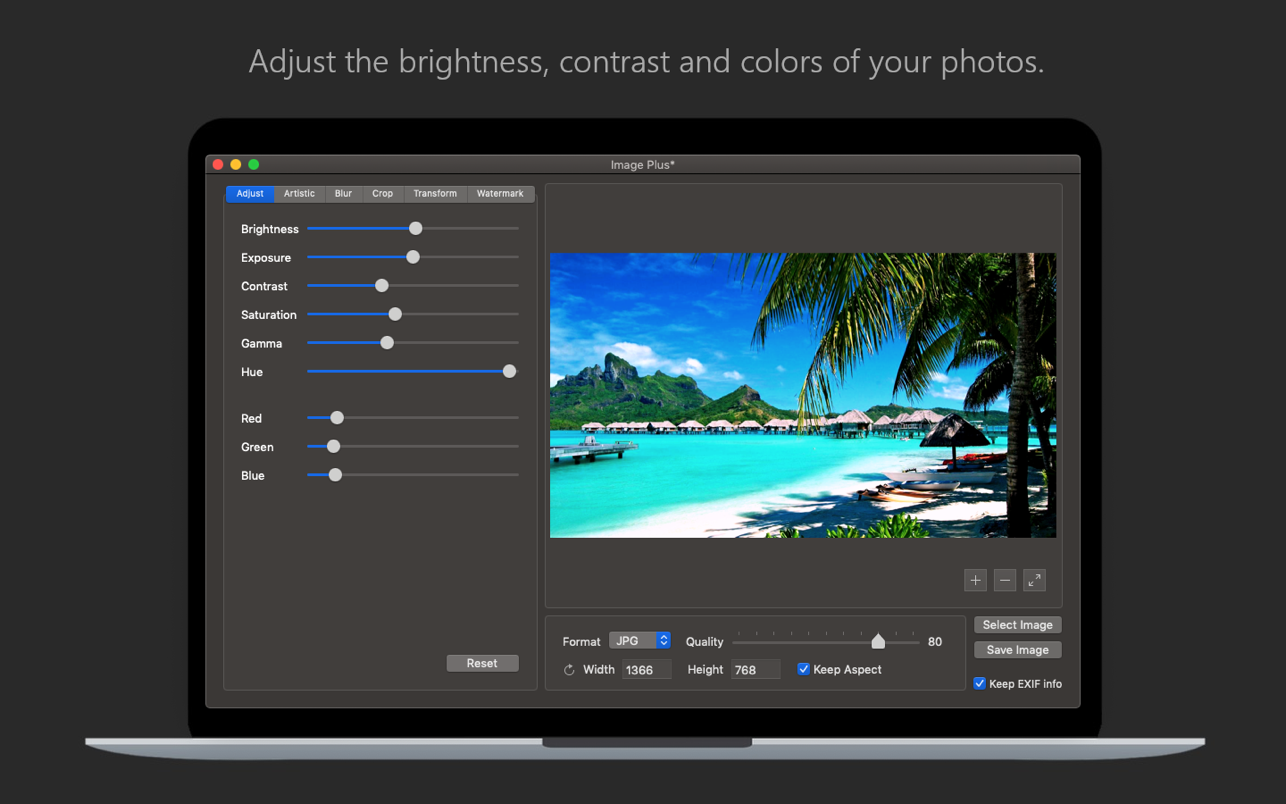 Image Plus – Easy Photo Editor for Mac 1.4 破解版 图像编辑和增强软件