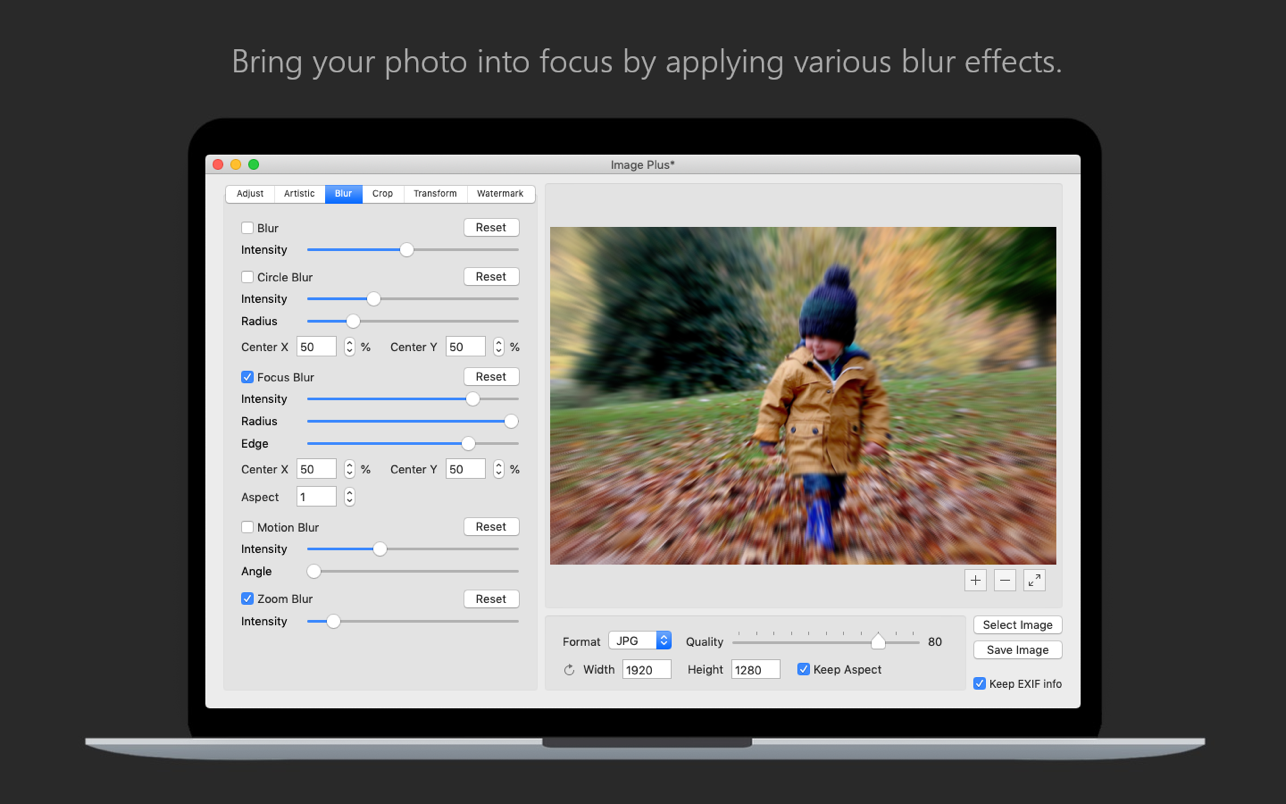 Image Plus – Easy Photo Editor for Mac 1.4 破解版 图像编辑和增强软件