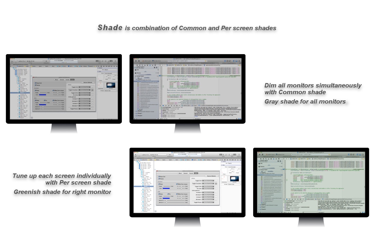 Simple Screen Shade for Mac 1.5 破解版 屏幕颜色调节增强工具