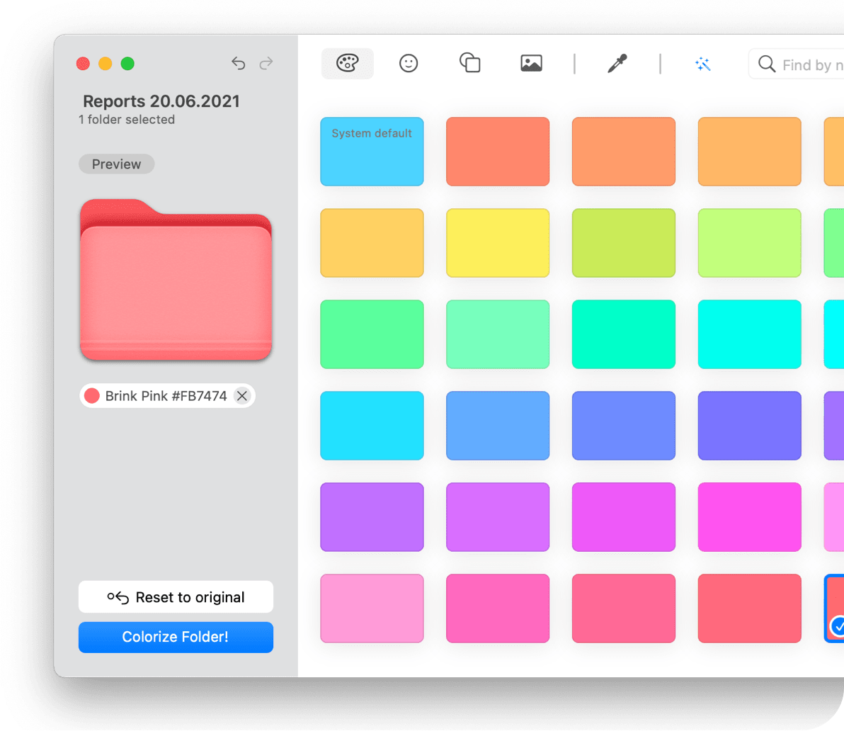 Folder Colorizer for Mac 4.7.2 破解版 文件着色工具