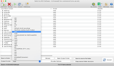 NCH Switch Plus for Mac 11.09 破解版 音频文件转换工具