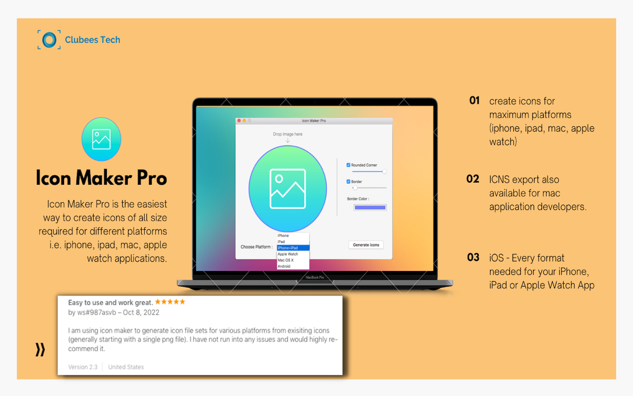 Icon Maker Pro for Mac 2.6 破解版 图标制作软件