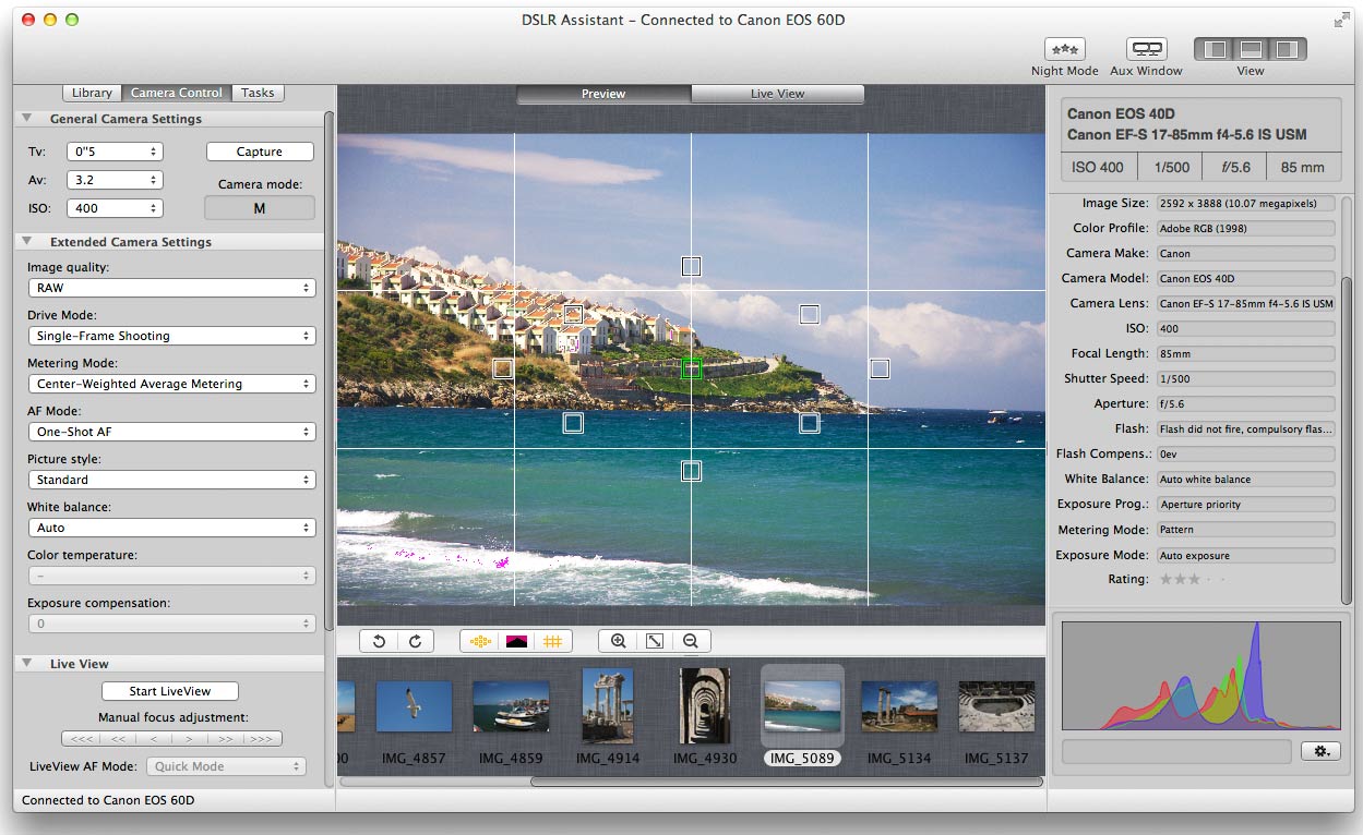 DSLR Assistant for Mac 3.9.1 破解版 数码相机远程控制软件