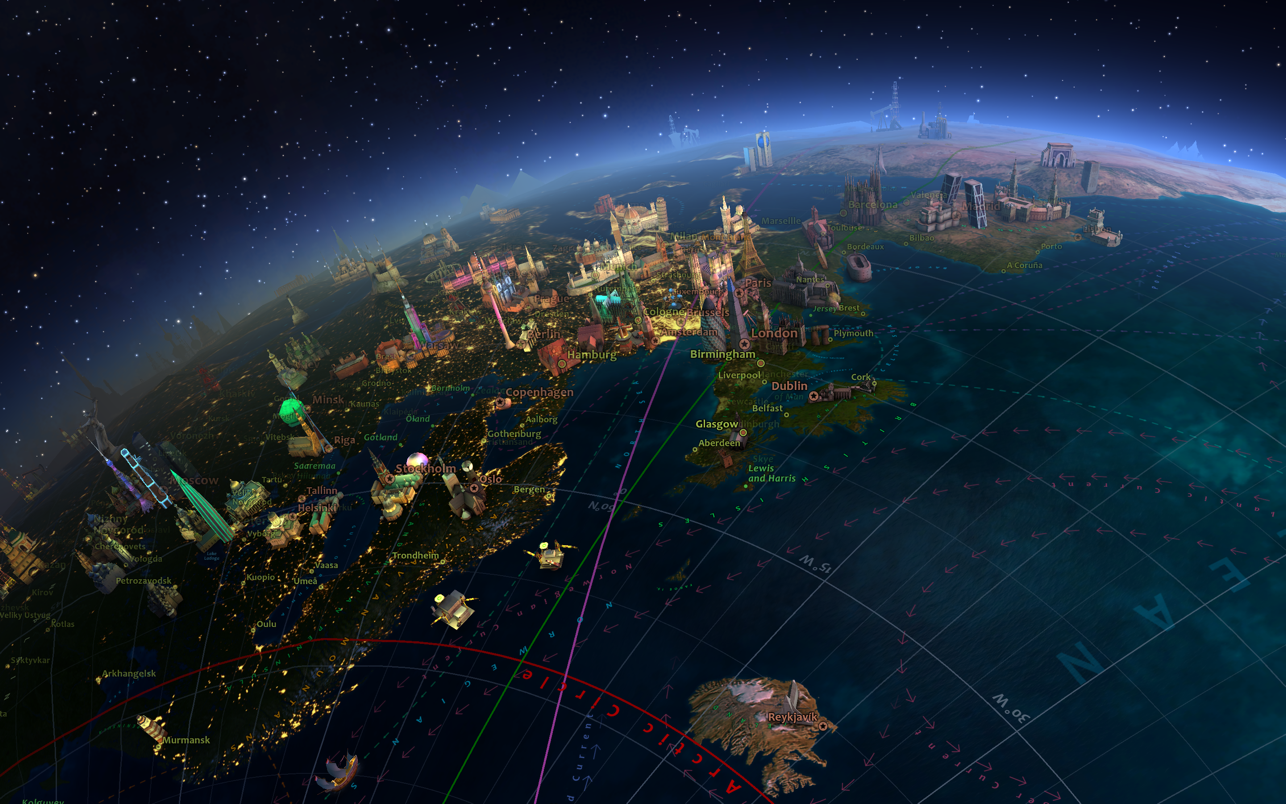 Earth 3D – Live Wallpaper & Screen Saver for Mac 8.1.1 破解版 3D地球模拟软件