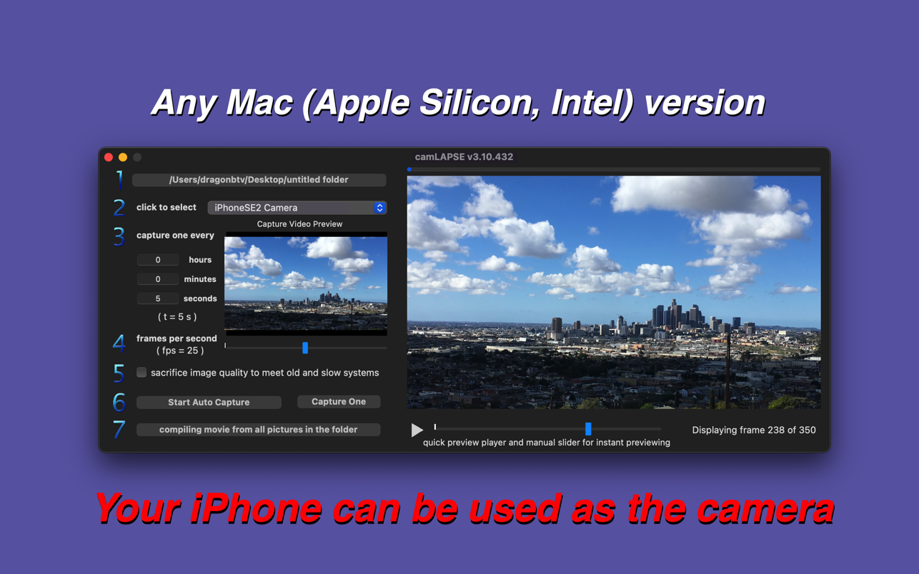 camLAPSE for Mac 3.10 破解版 电影延迟控制工具 