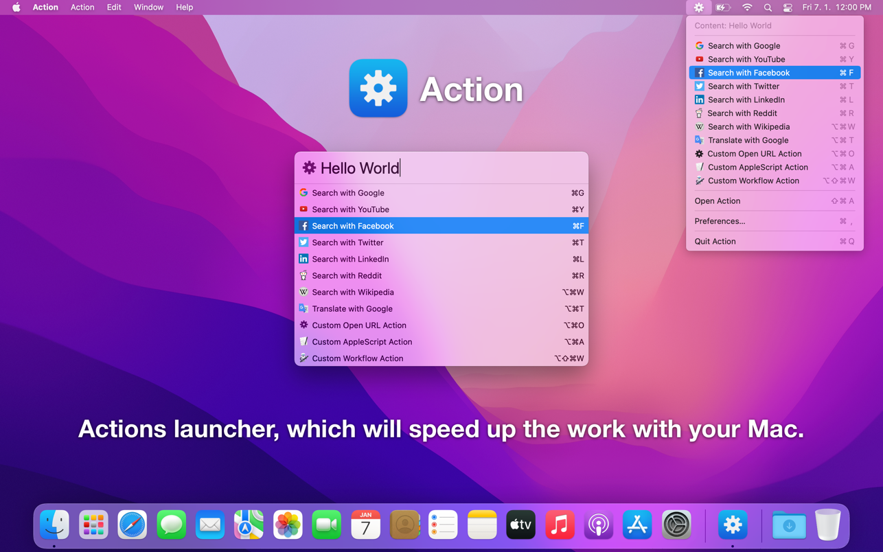 Action for Mac 1.1.4 破解版 优秀的快速启动工具