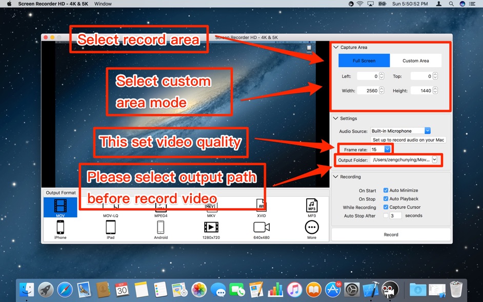 Easy Screen Recorder HD for Mac 3.1.6 破解版 小巧易用的屏幕录像应用