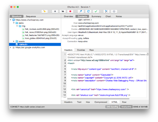青花瓷 Charles for Mac 4.6.4 破解版 HTTP协议抓包工具