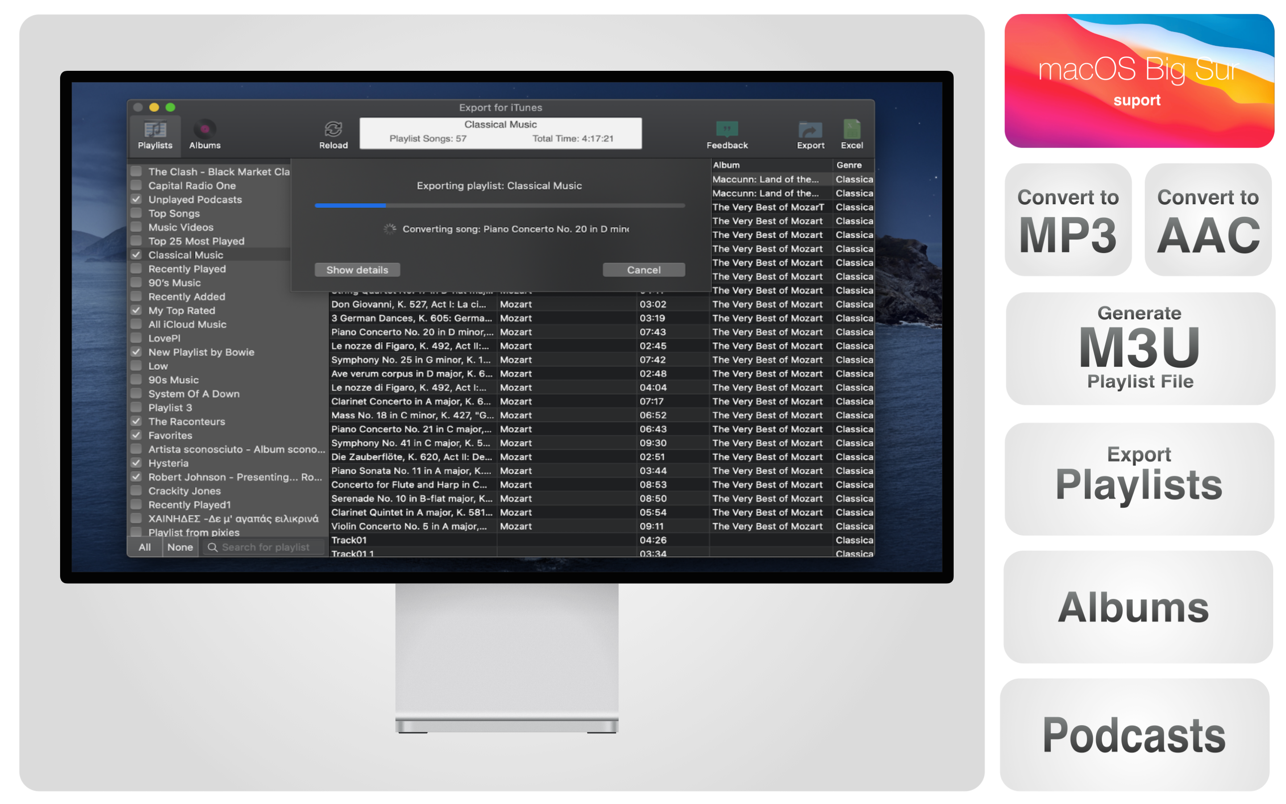 Export for iTunes 3.5 Mac 破解版 iTunes音乐导出软件