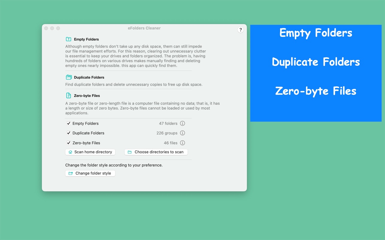 eFolders Cleaner for Mac 5.2.7 破解版 重复文件清理工具