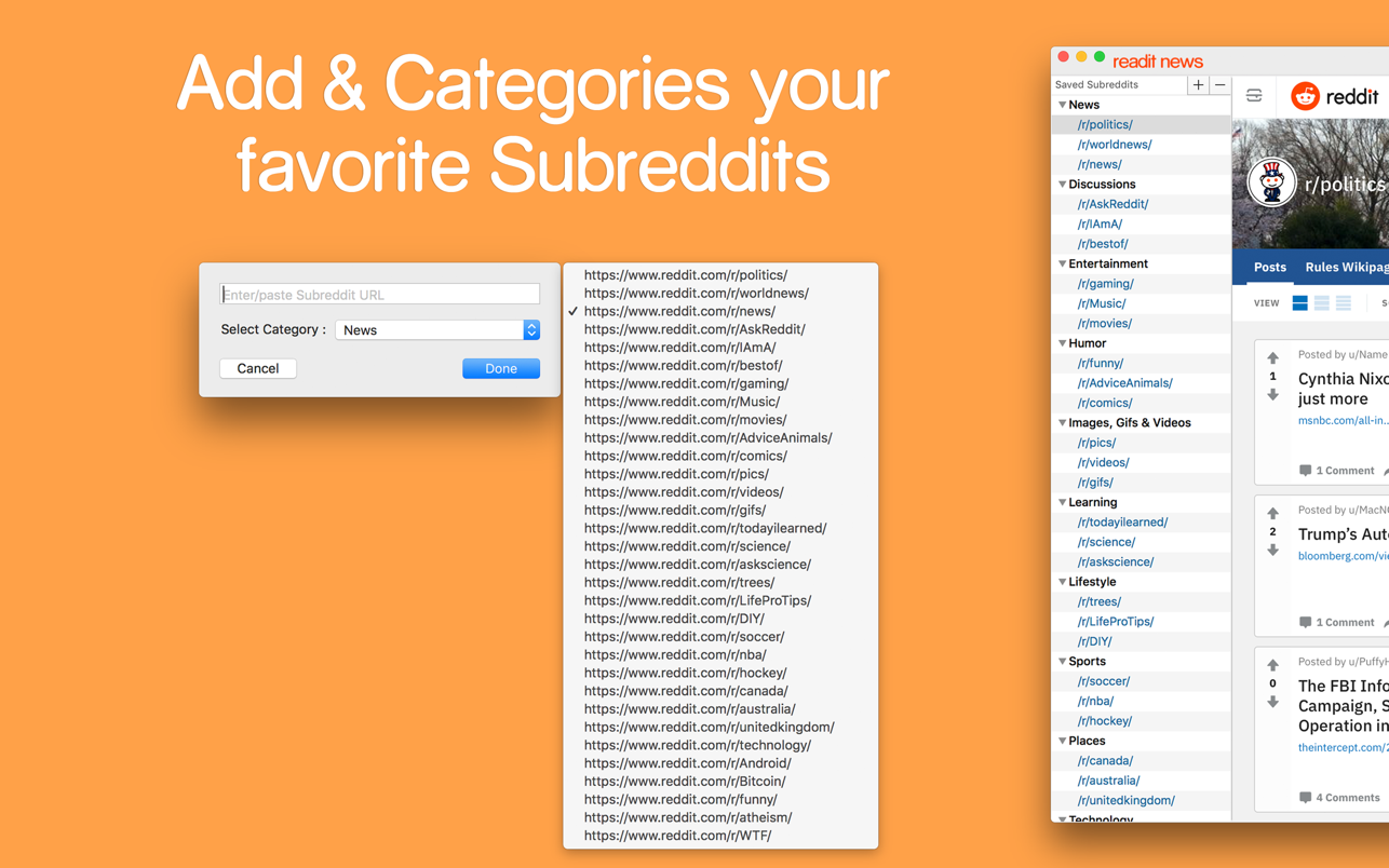 Readit News 3.0 Mac 破解版 应用程序的Reddit新闻 一种关注Subreddit的新方法