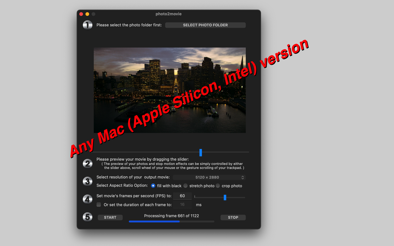 photo2movie for Mac 3.01 破解版 电子相册视频制作工具