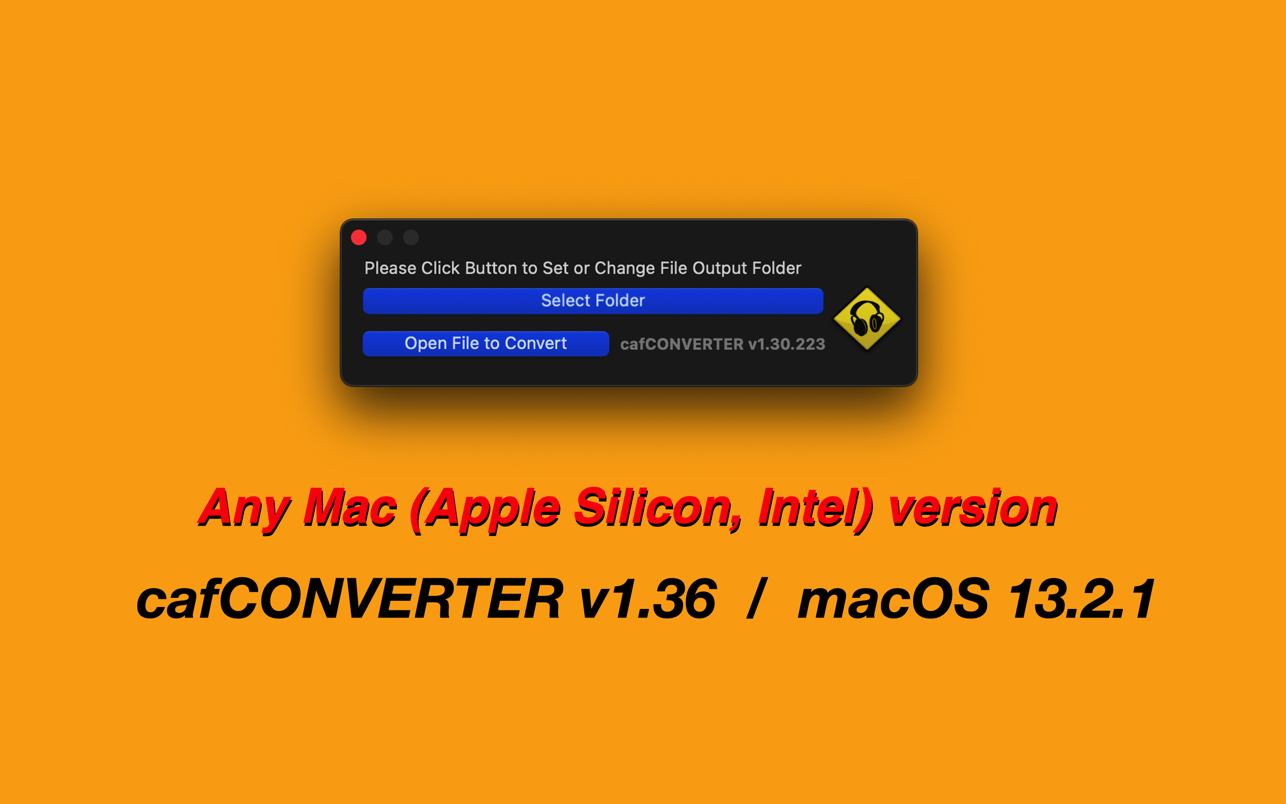 cafCONVERTER for Mac 1.36 破解版 音频格式转换器