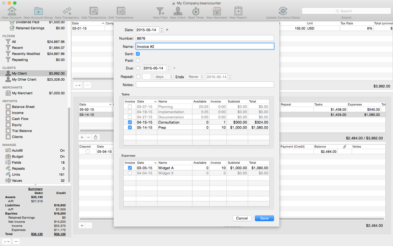 BeanCounter Pro for Mac 2.1.5 破解版 专业财务记账软件